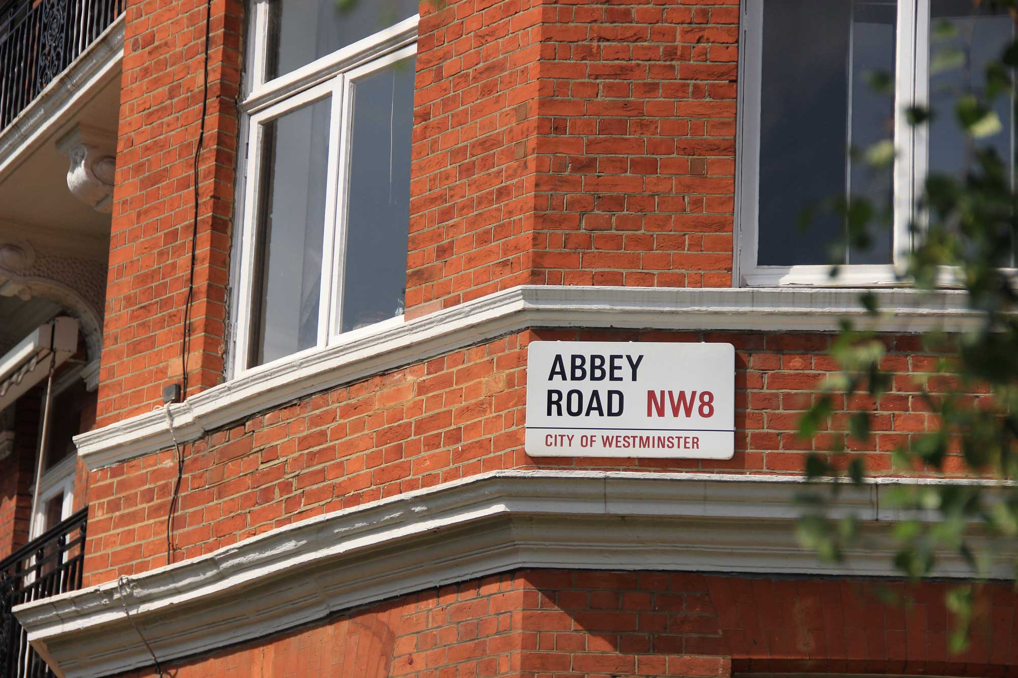 placa da rua abbey road